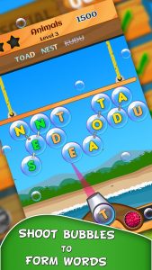 Word Bubbles Game App